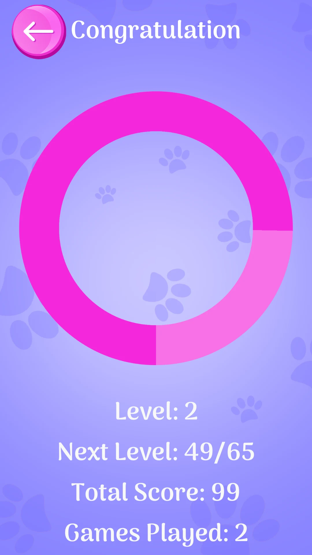 Cute Cats Memory Matching Game screenshot